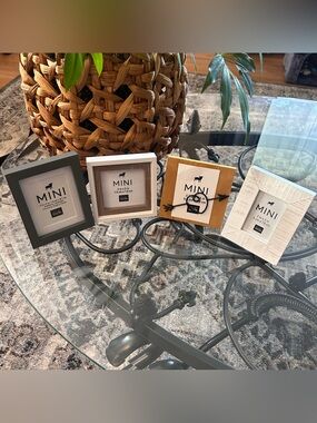 Studio Decor Mini Photo Frame Set - Gray, White, and Yellow